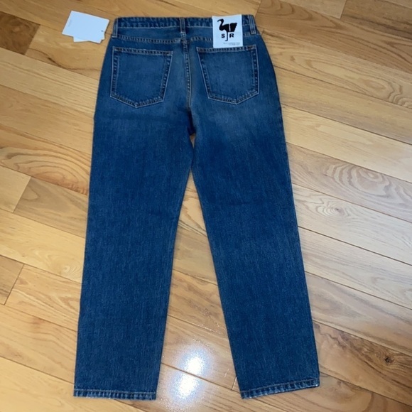 NWT Sandrine Rose Straight Leg Button-Fly Jean in Indigo, size 29 - Picture 8 of 12